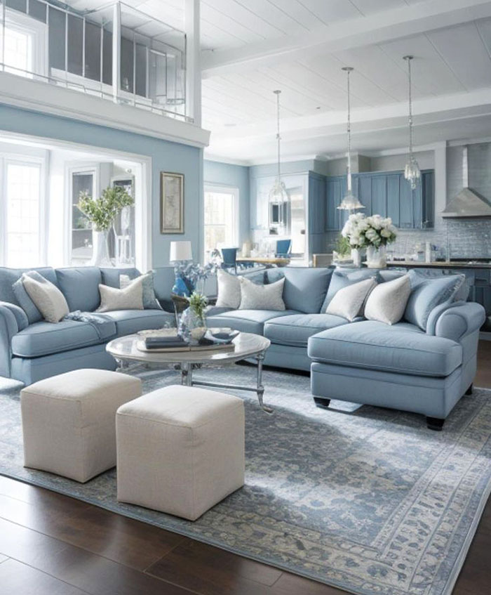 Mệnh Thủy hợp màu xanh dương